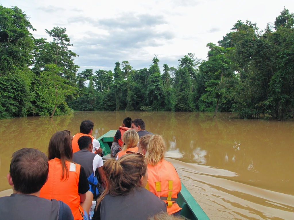River cruise in Borneo